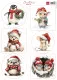 Schneidebogen A4 - Christmas Animals