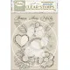Stamperia Clear Stamps - Timeless - Flowers and Hearts