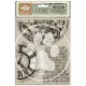 Stamperia Clear Stamps - Gardens of Time - Half Clocks and Writtings by Antonis Tzanidakis
