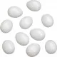 Kunststoffeier (10 Stück), weiß