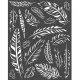Stamperia Thick Stencil - Amazonia Feathers