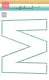 Mask Stencil - Buchstabe M