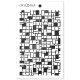 Ciao Bella Texture Stencil - Crossword