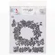 Ciao Bella Texture Stencil - Roses Wreath