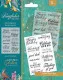Clear Stamps - Nature's Garden - Kingfisher Collection - All Occasion Sentiments