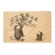 House-Mouse Wood Mount Stamp - Rare Bloom
