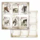 Stamperia 2-seitiges 12x12 Designpapier - Romantic Horses Cards