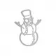 Tonic Studios Die - Rococo Joyful Snowman