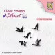 Clear Stamps - Silhouette fliegende Vögel