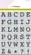 CraftEmotions Mask Stencil - Alphabet Großbuchstaben Courier