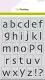 CraftEmotions Mask Stencil - Alphabet Mini Kleinbuchstaben Skiai