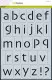 CraftEmotions Mask Stencil - Alphabet Kleinbuchstaben Skia