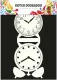Dutch Card Art Schablone - Uhr
