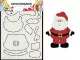 Dutch Card Art Schablone - Built up Santa