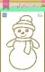 Mask Schablone - Schneemann von Marleen