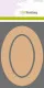 MDF Grundformen Rand Oval + Innen Oval 3 Stück