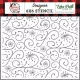 Echo Park 6x6 Stencil - Snowy Flourish, A Lumberjack Christmas