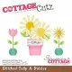 CottageCutz Dies - Stitched Tulip and Daisies