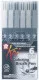 Sakura Koi Coloring Brush Pens 6 Grey Set