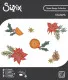 Sizzix - Clear Stamps - Poinsettia and Pine