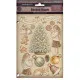 Colored Wooden Shapes - White Christmas by Cristina Radovan