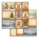 Stamperia 2-seitiges 12x12 Designpapier - Silent Night - Mixed Cards