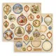 Stamperia 2-seitiges 12x12 Designpapier - Silent Night - Balls
