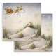Stamperia 2-seitiges 12x12 Designpapier - Silent Night - Santa Claus Sleigh