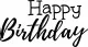 Holzstempel - Happy Birthday