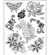 Clear Stamps - Blumen, klassisch