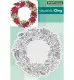 Cling Stamps - Poinsettia wreath