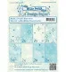 LeCrea Designpapier Set - Winter Blue Tones