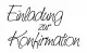 Holzstempel - Einladung zur Konfirmation
