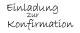 Holzstempel - Einladung zur Konfirmation