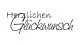 Holzstempel - Herzlichen Glückwunsch