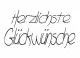 Stempel Herzlichste Glückwünsche
