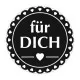 Holzstempel rund - für Dich