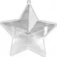 Acryl Sterne transparent 14 cm (12 Stück)