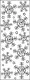 Fortlaufender Stempel Schneeflocken