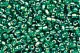 Rocailles Silberkern smaragd