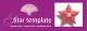 Schablone Stern