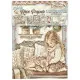 Stamperia A6 Mini Rice Paper - White Christmas by Cristina Radovan