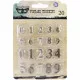 Metal Vintage Trinkets Mini Number Shapes