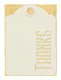 Staples ATC Die-Cut Cardstock Tags - Thanks, Ivory