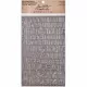 Idea-Ology Industrious Sticker - Metallic Chiseled