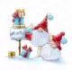 Stamping Bella Cling Stamps - Christmas Card Gnomes