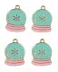 Sugar Cookie By Frank Garcia Enamel Charms - Snow Globes