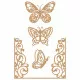 Laser Cut Chipboard - Butterfly Flight
