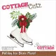Cottage Cutz Die - Holiday Ice Skate Floral