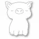 Poppystamps Metal Dies - Grand Whittle Pig